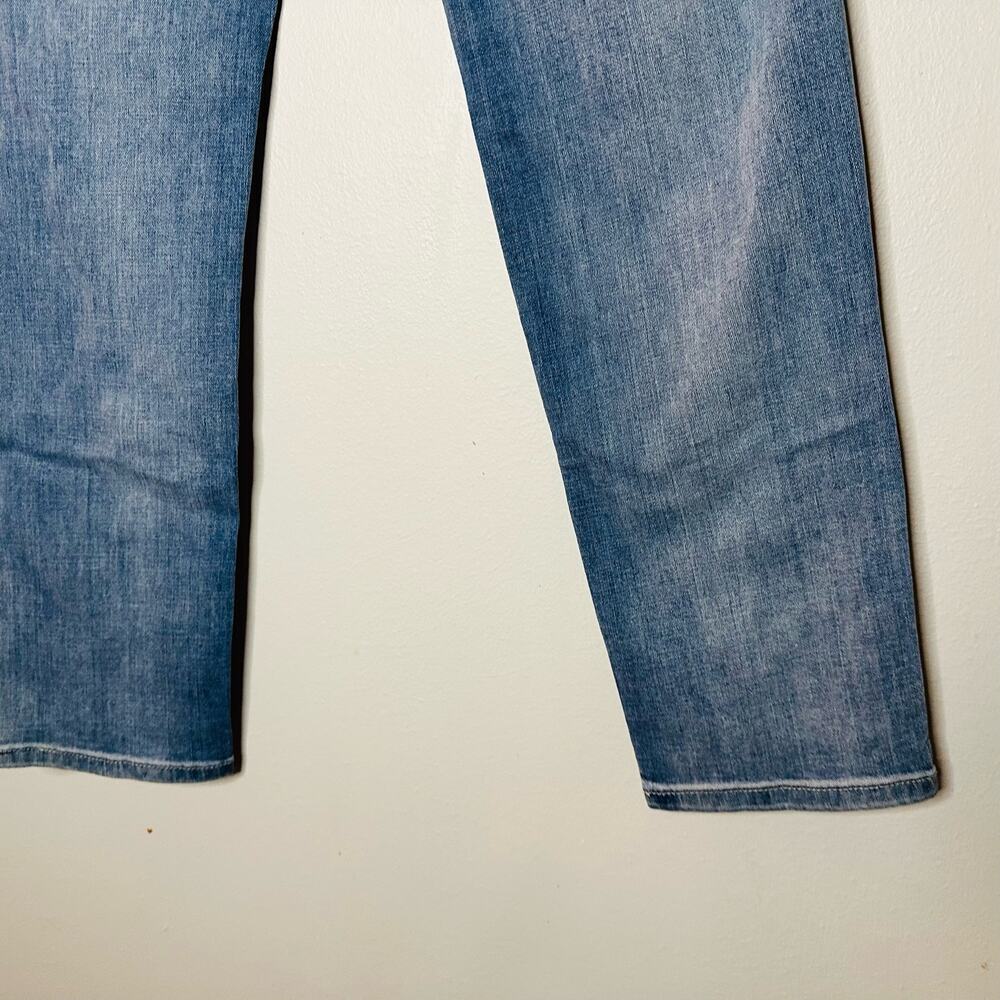 Vintage American Blues Women’s Light Wash Distressed Denim Straight Jeans Size 6 - Picture 5 of 12